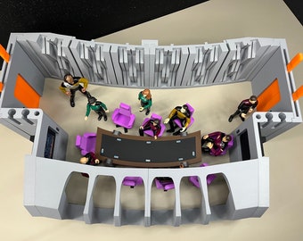 スタートレック　ＴＮＧ　置き物　Ｑ Star Trek TNG Playset: Observation Lounge - Collectible
