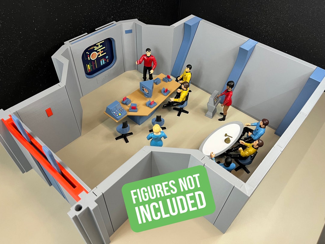 キャラクター Star Trek U.S.S. Enterprise Bridge Set Star Trek U.S.S. Enterprise Bridge Action Playset 40cm×27cm