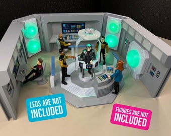 TNG Science Lab Enterprise D Med chamber Borg extraction detailed Computer screen custom decals Modular design 2 chairs Light up sections