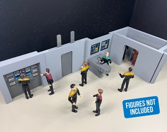 Star Trek Voyager Sick Bay Extension Hydroponics Lab Entrance 2 doors  Desk console  Stand computer removable View screen custom decal