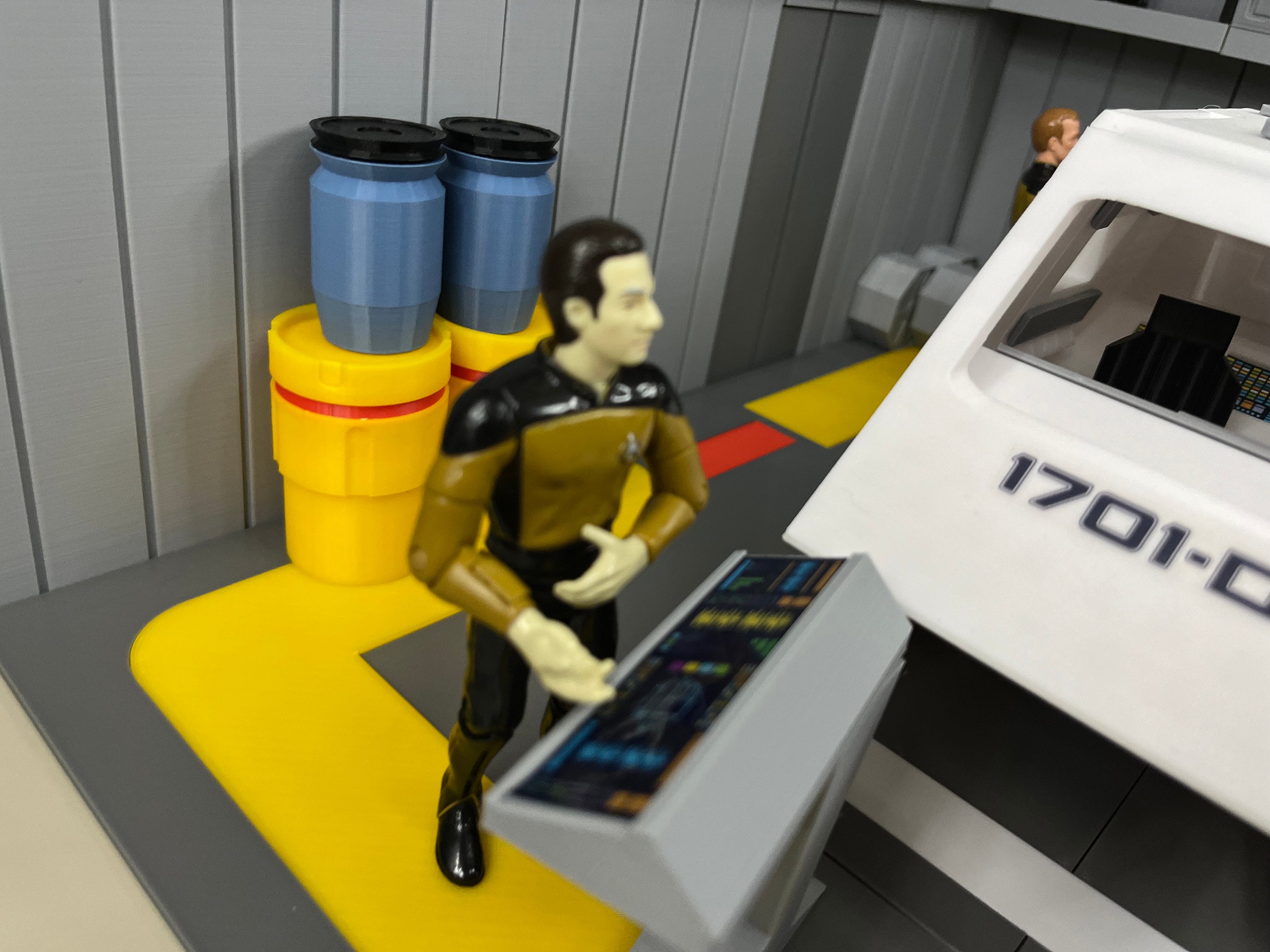 Star Trek TNG Shuttle Bay 3 Playset: Pike Shuttlecraft Model