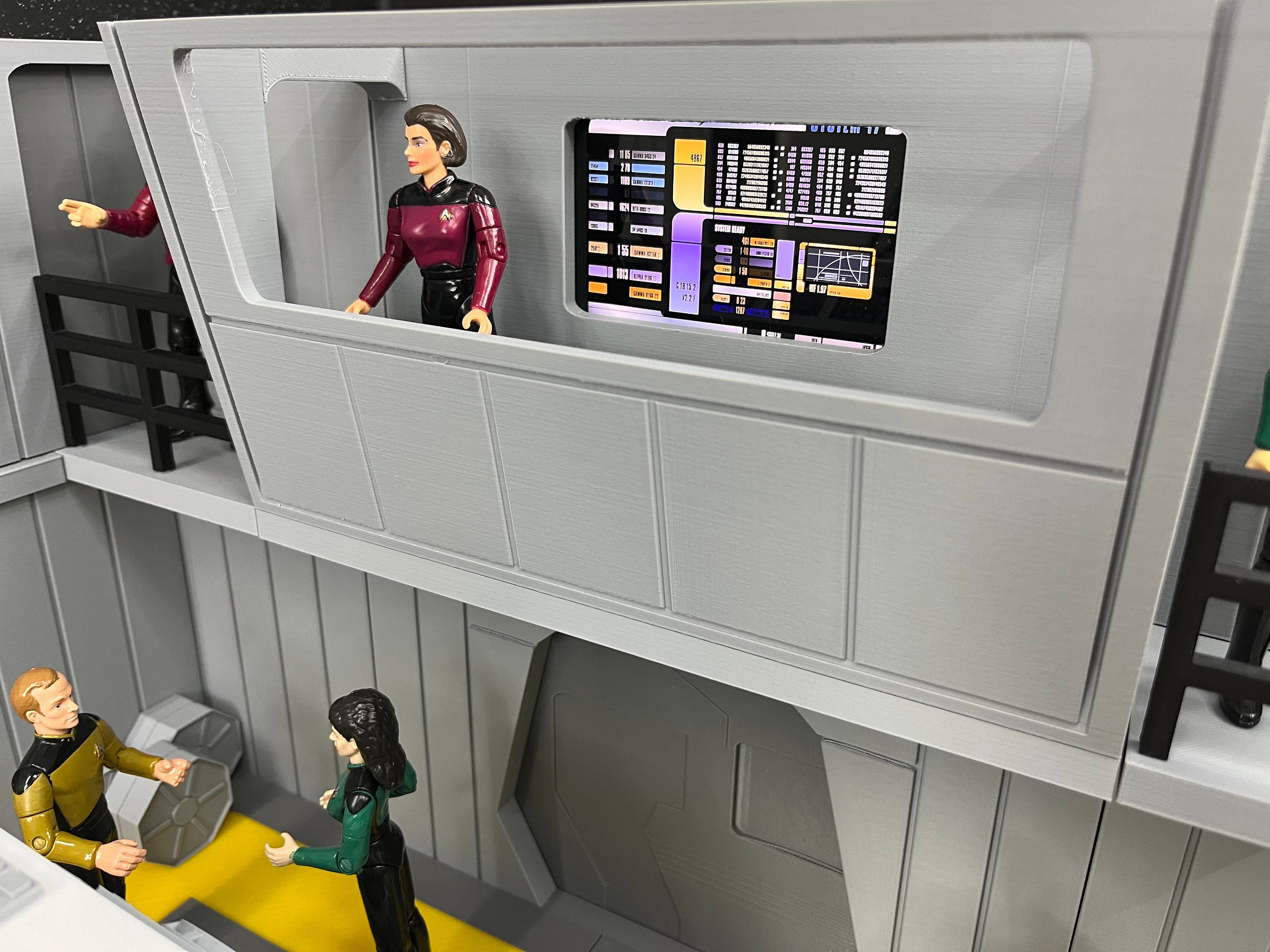 Star Trek TNG Shuttle Bay 3 Playset: Pike Shuttlecraft Model