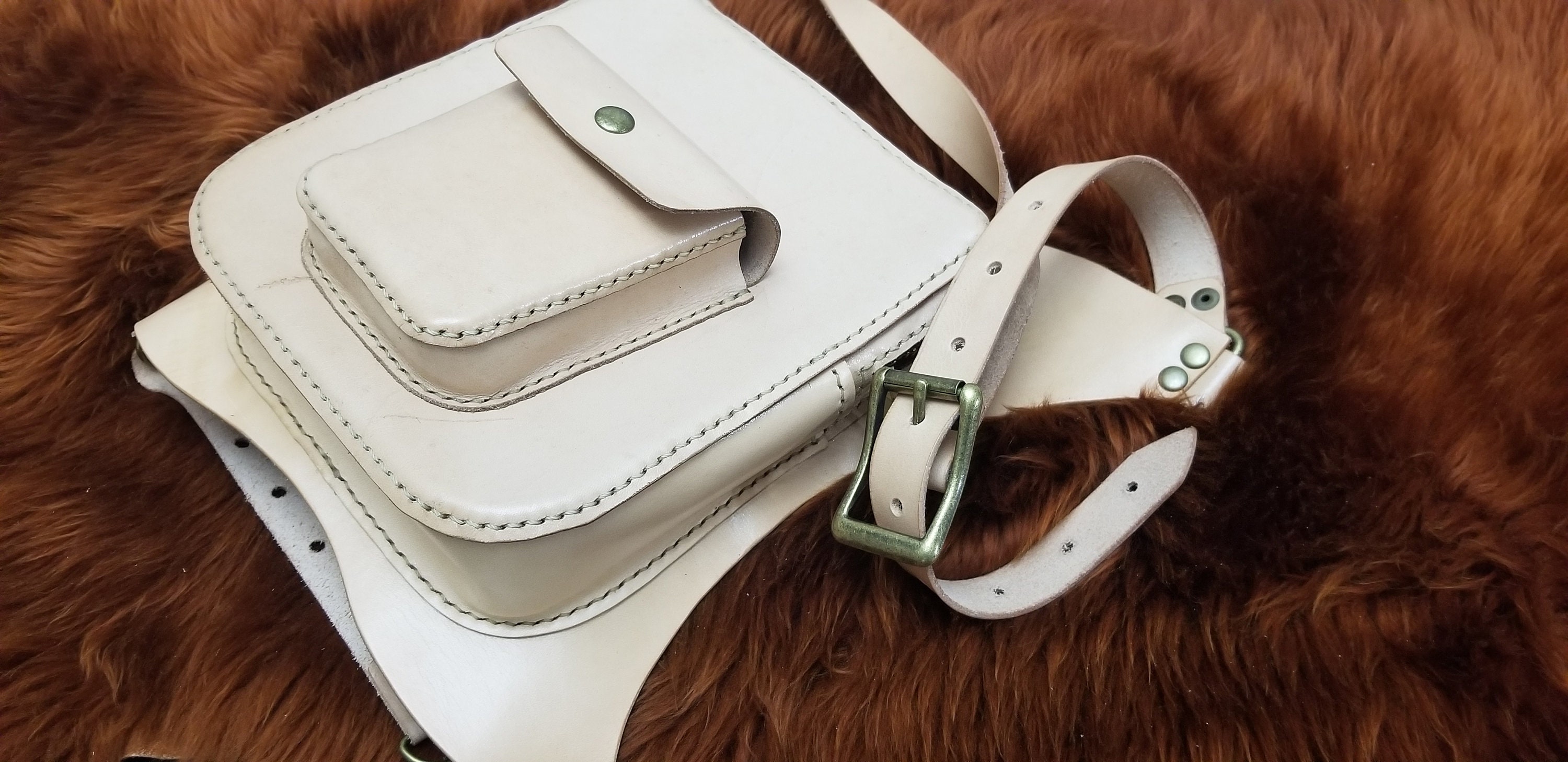 Handmade Leather Hip Bag Leather Bag Hip Holster Waist Bag Etsy