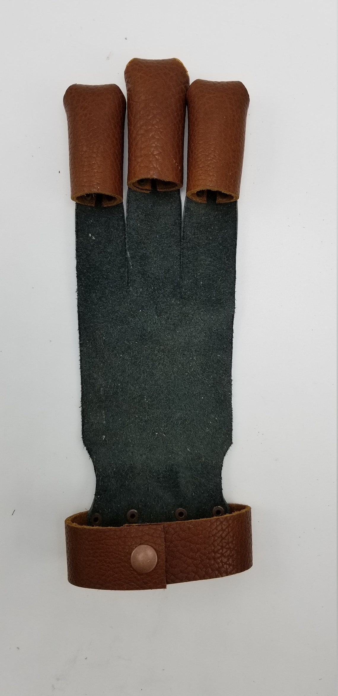 Handmade Leather Archer Glove Bow Glove 3 Finger Archery Etsy