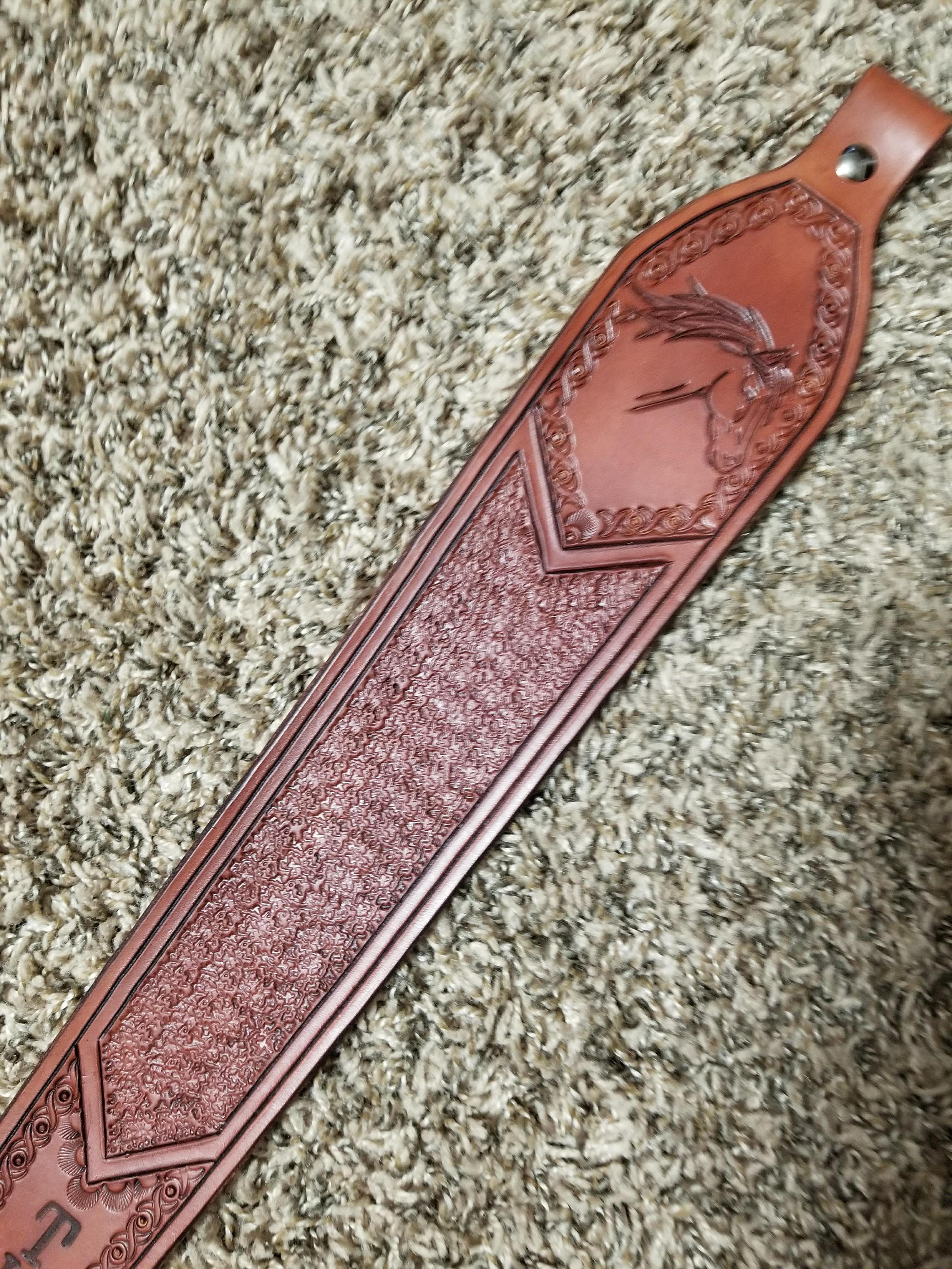 Handmade Leather Rifle Sling custom rifle sling 100 genuine Etsy