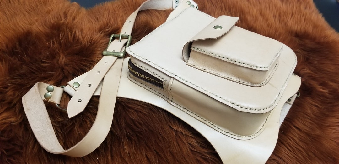 Handmade Leather Hip Bag Leather Bag Hip Holster Waist Bag Etsy