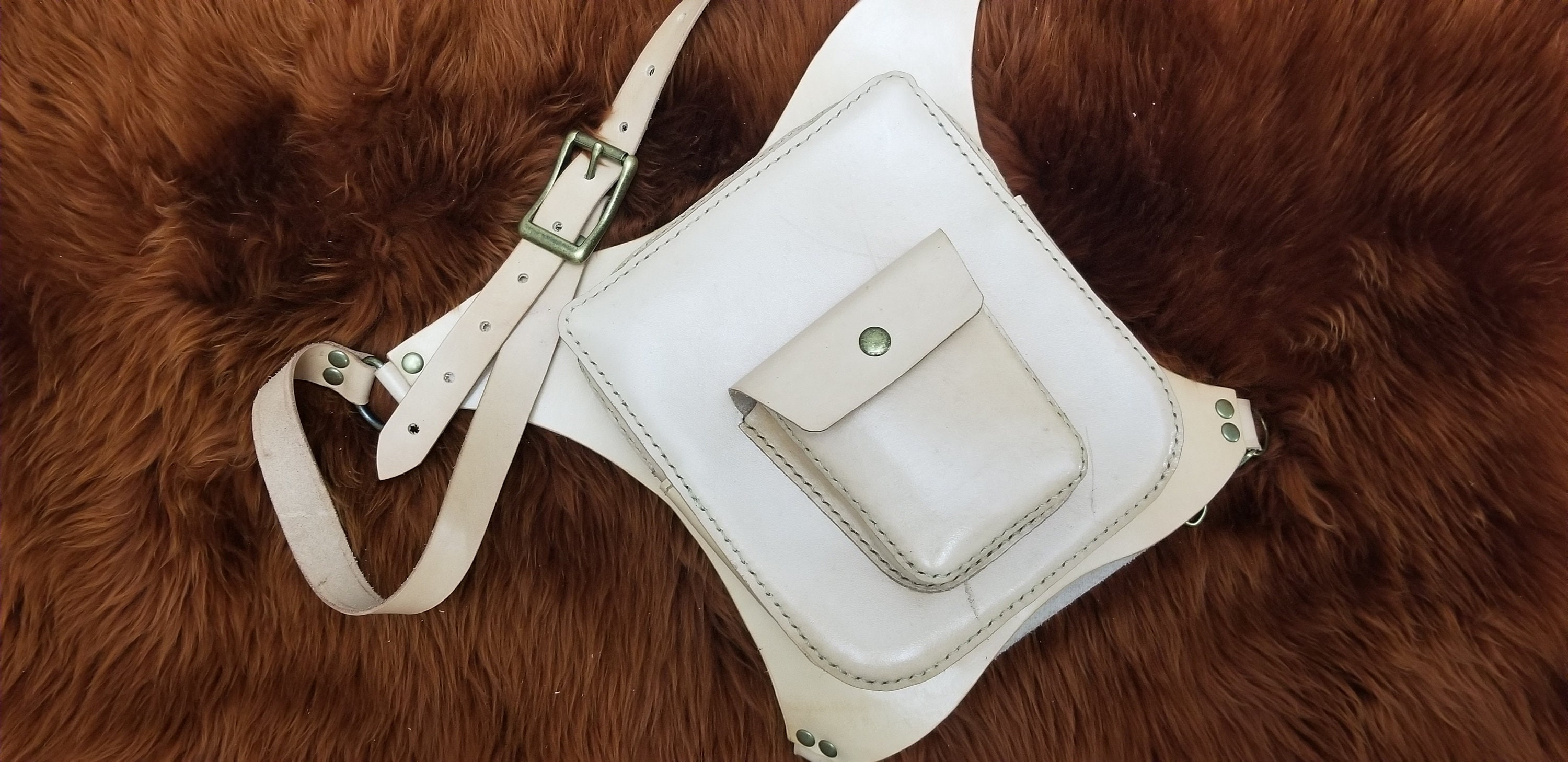 Handmade Leather Hip Bag Leather Bag Hip Holster Waist Bag Etsy