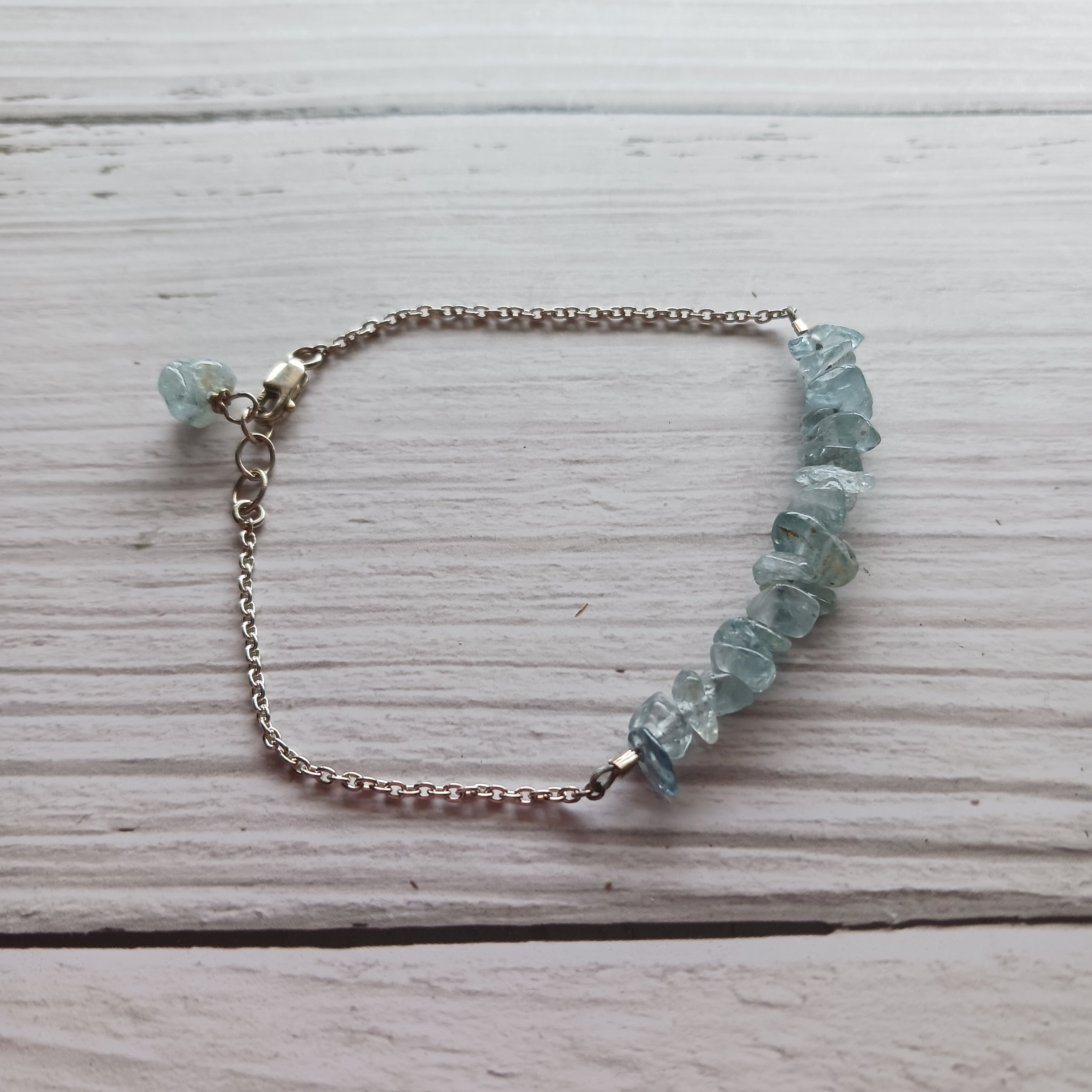 Wholesale Aquamarine, Moonstone & Blue Sandstone Silver Bracelet for your  shop – Faire UK