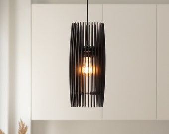 Wooden Pinecone Pendant Light, Scandinavian Style Lamp Shade