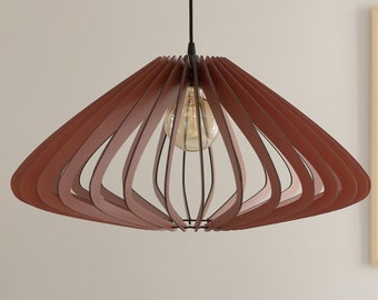 Briljante moderne houten hanglamp met meerdere kleuropties - Moeiteloze elegantie voor elke inrichting - Veelzijdig minimalisme