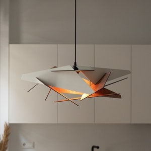 Wood Pendant Light, Wooden Lamp, Handmade Light Fixture, Wood Chandelier, Scandinavian Ceiling Lamp, Modern Design, Kitchen Island Light