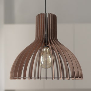 Wooden Light Fixture, Wood Pendant Lamp, Ceiling Light, Modern Design, Kitchen Island, Nordic Style, Hanging Light, Natural Oak
