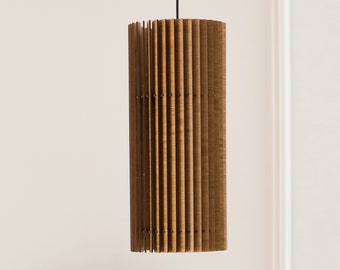 Handmade Wood Pendant Light: Scandinavian Modern Chandelier