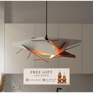 Lámpara colgante de madera, lámpara de madera, lámpara artesanal, lámpara de araña de madera, lámpara de techo escandinava, diseño moderno, lámpara de isla de cocina