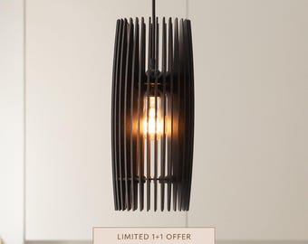 Drewniana lampa wisząca: skandynawska nowoczesna lampa wisząca