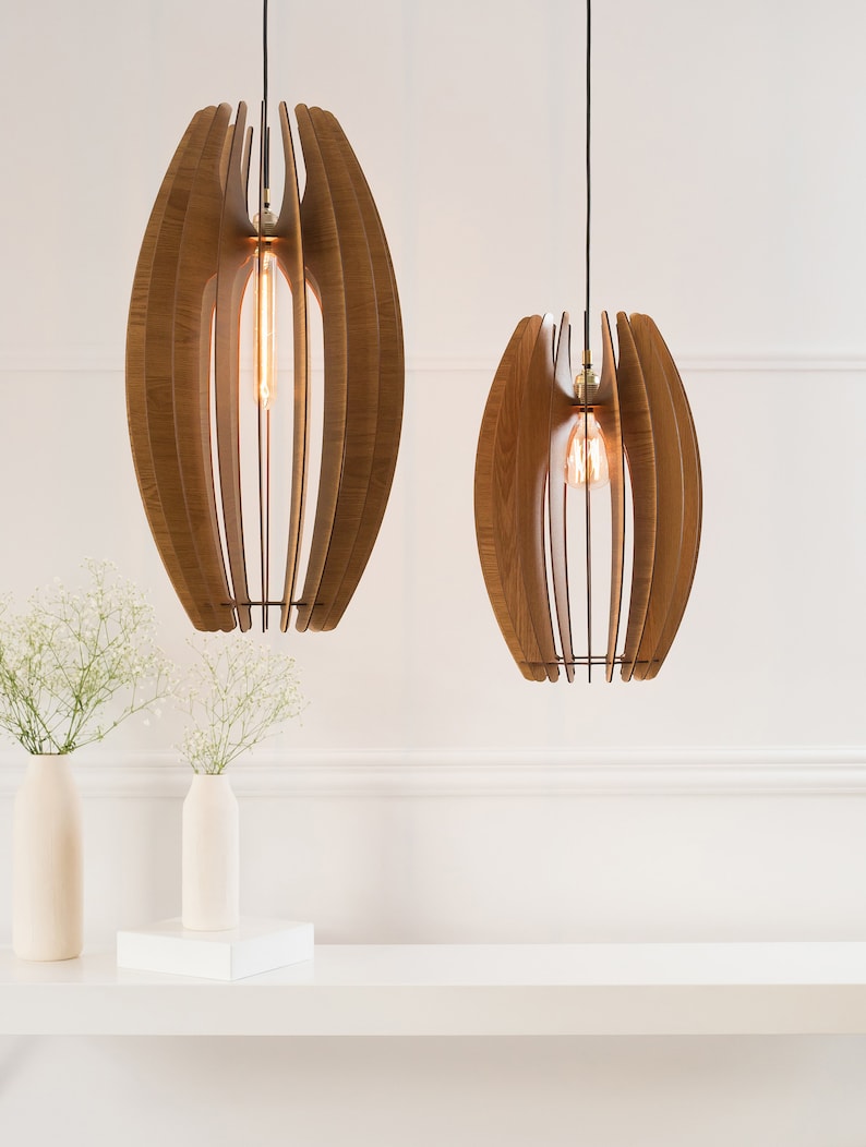 Dezaart Modern Wood Pendant Light image 6