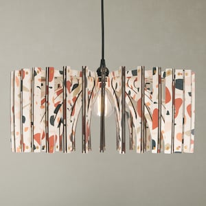 Mid-Century Pendant Light - Embrace Modernity with Woodcrafted Elegance for Dining, Kitchen, or Bedroom Illumination