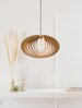 Wood Pendant Light | Ceiling Light Fixture | Hanging Lamp | Wood Light Fixture | Mid Century Modern Chandelier | Wooden Lampshade | Dezaart 