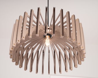 Wooden Light Fixture - Rustic Elegance, Warm Ambiance, Eco-Friendly Design for Modern Living. Illuminate with Natural Grace.