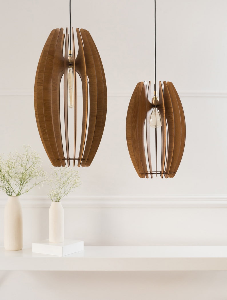 Dezaart Modern Wood Pendant Light image 7