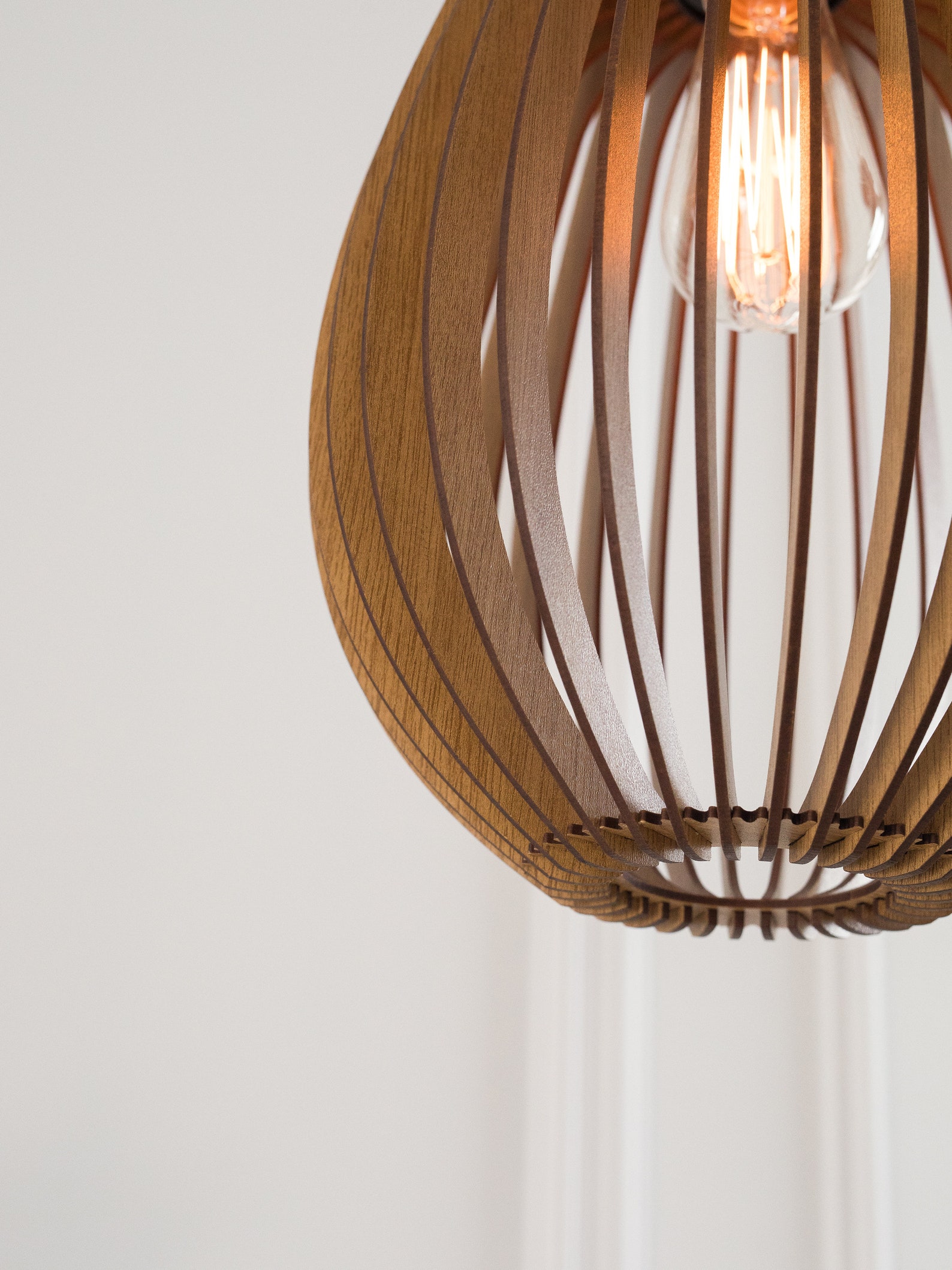 Wood Pendant Light Wood Light Fixture Ceiling Light Etsy