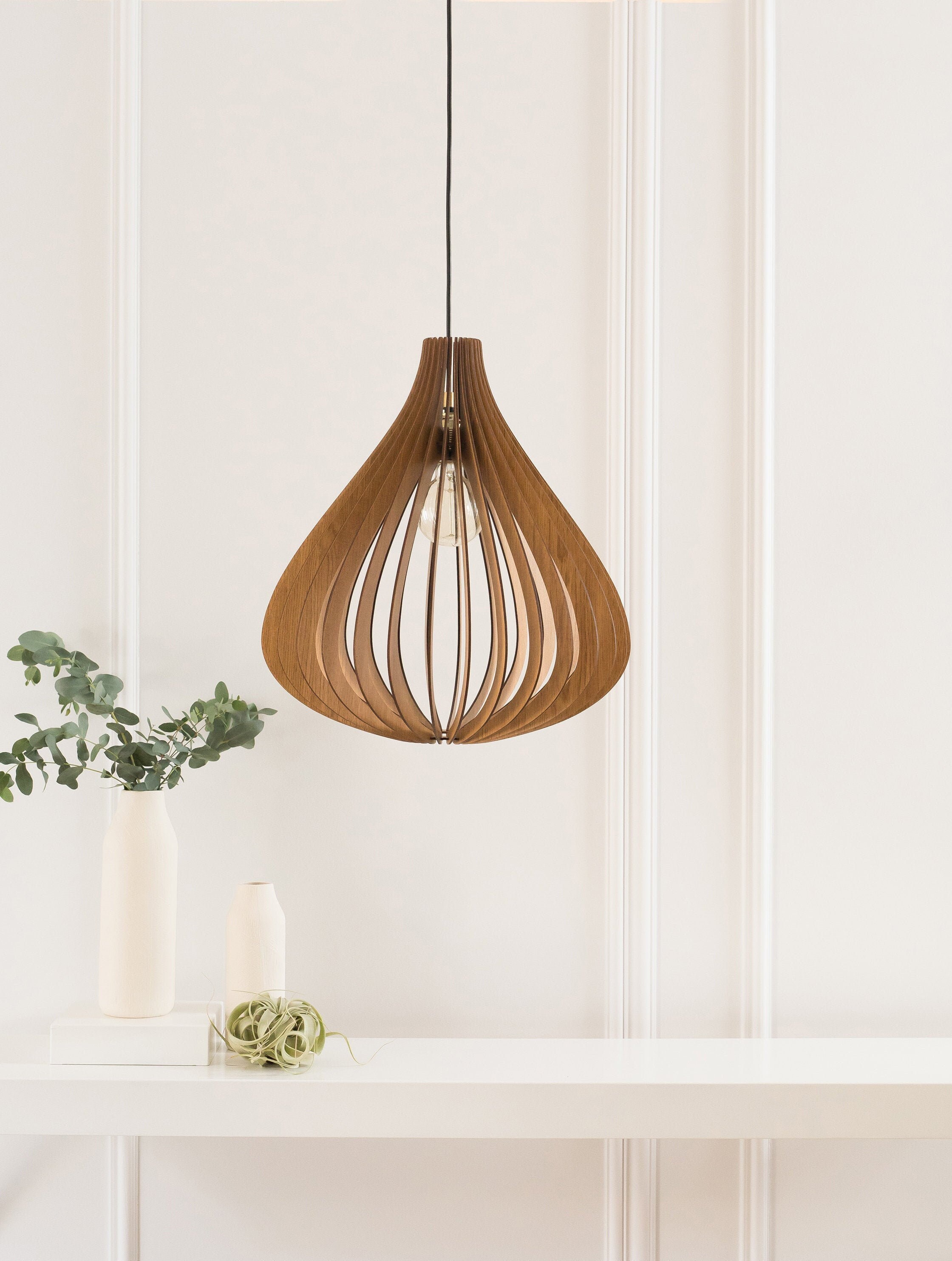 Wood Pendant Light Chandelier Dezaart Wood -