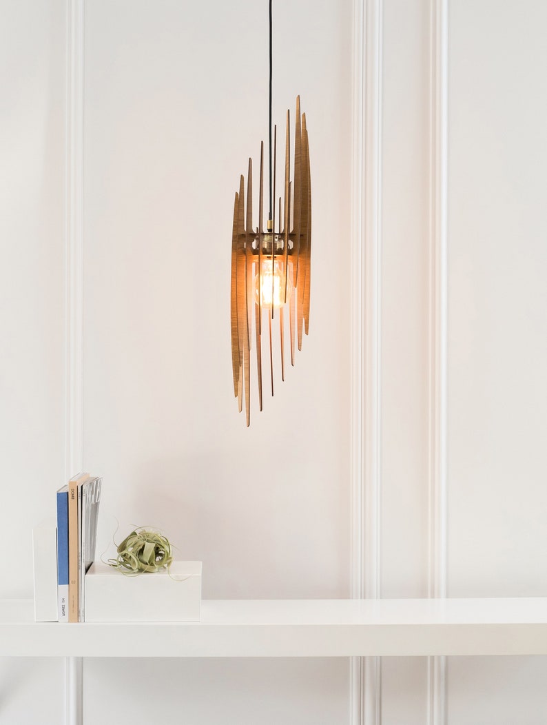 Wood Pendant Light Chandelier Lighting Mid Century Modern Wood Pendant Light Chandelier Lighting, Contemporary Mid Century Modern Chandeliers