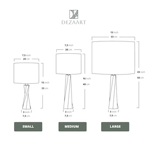 Lampe à poser DISTORTION Lampe de table en bois Lampe de chevet Lampe en boisLampe avec base en bois Lampe décorativeLampe en boisAbat-jour en bois Hêtre Noyer image 7