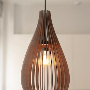 Sophisticated Simplicity: Mid-Century Modern Wooden Pendant Light Fixture Perfect for Every room Let Simplicity Inspire You image 3