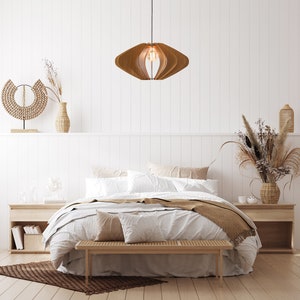 Mid-Century Wood Pendant Light Embrace Modern Elegance for Dining, Kitchen, or Bedroom Illumination from Dezaart. image 6