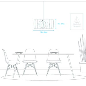 Dezaart Houten Hanglamp Houten Kroonluchter VerlichtingHouten Hanglamp Moderne Kroonluchter Hanglamp Moderne kroonluchter uit het midden van de eeuw Scandi afbeelding 8