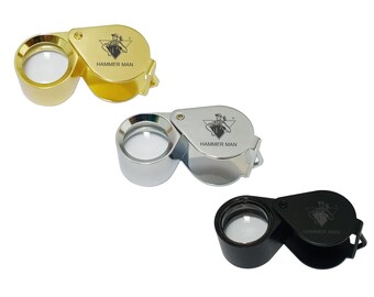 Set of 3 10X Jewellers Loupes Magnifying Gems Diamond Jewelry 10X Triplet 18mm Diamond Loupe