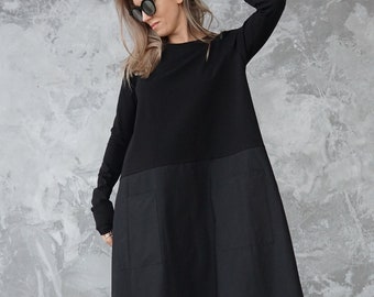 Black midi dress | Black shirtdress | Black maxi dress | Black formal dress