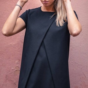 Schwarzes formelles Kleid | Schwarzes elegantes Kleid | Kleines schwarzes Kleid | Schwarzes Minikleid
