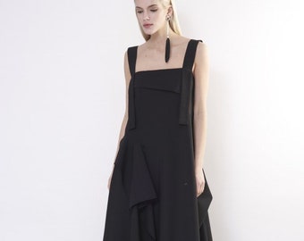 Black wedding dress / Evening dress / Black dress / Evening gown / Summer dress / Cocktail dress / Long dress / Midi dress / Prom dress