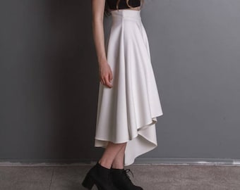 Wedding skirt / Bridal skirt / Bridal separates / Skirt / Midi skirt / Maxi skirt / White skirt / Wedding gown / Asymmetrical skirt