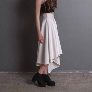 Wedding skirt / Bridal skirt / Bridal separates / Skirt / Midi skirt / Maxi skirt / White skirt / Wedding gown / Asymmetrical skirt image 1