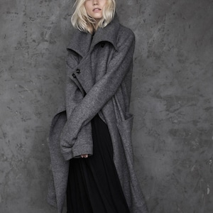 Wool coat / Long coat / Winter coat / Wool cardigan / Wool fabric / Cardigan / Jacket / Wool sweater / Oversized sweater / Plus size image 1