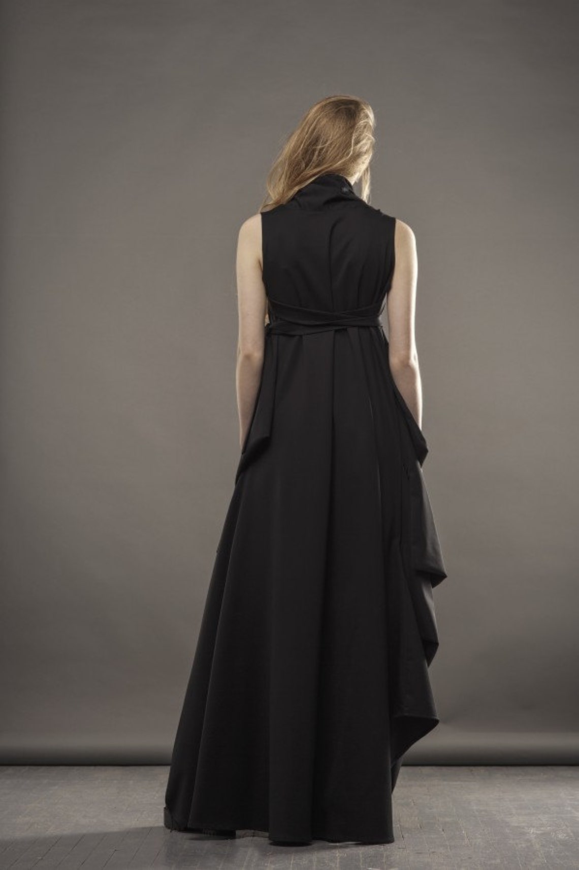 Black Wedding Dress / Evening Gown / Black Maxi Dress / Etsy