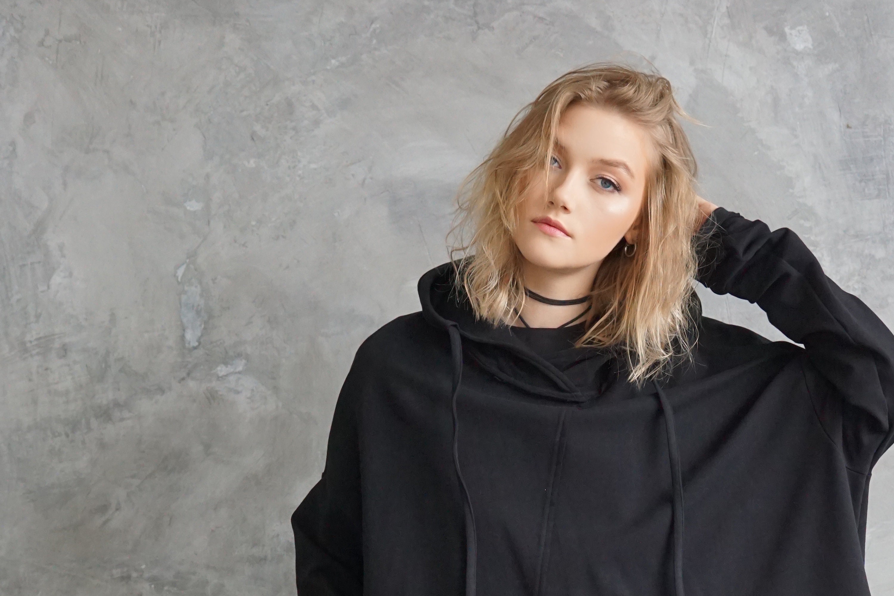 極美品！BUDO BBS PULL OVER ロンT 黒　サイズM Black Oversized Hoodie | Long Black Sweatshirt | Loose