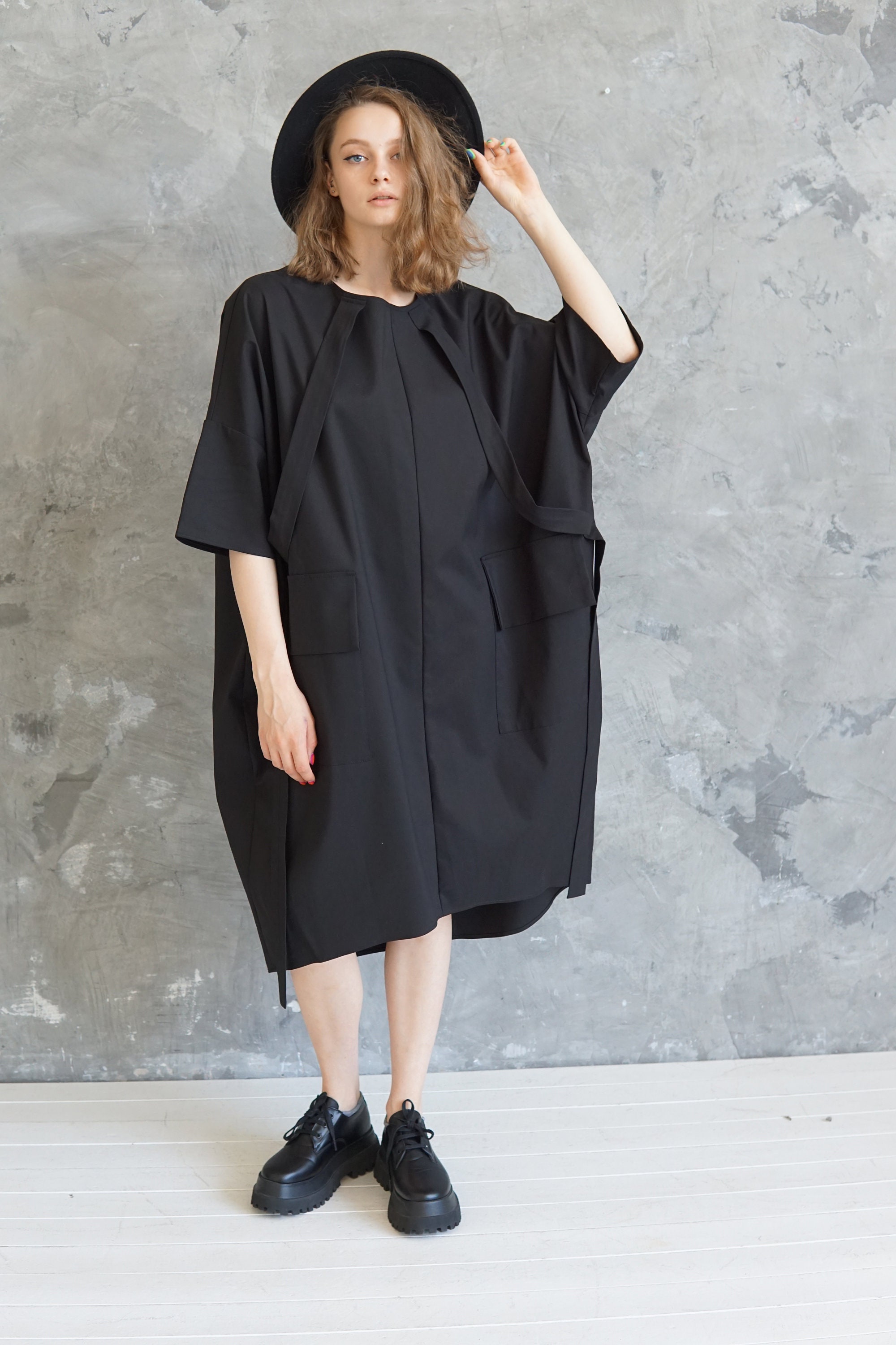 Cotton Summer Dress / Cocoon Style Dress / Plus Size Tunic - Etsy