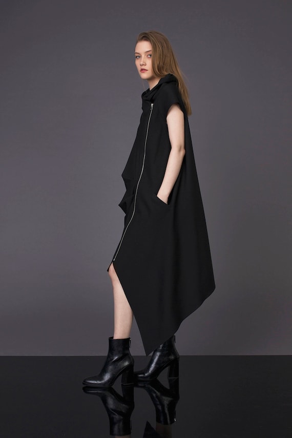 extravagant black dress Extravagant Black Dress,Black maxi dress,Women maxi dress,Long sleeve dress,Oversize women dress,maxi dress,Loose dress,Plus size dress Adrenalinefashion
