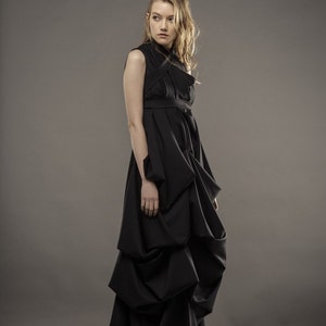 Black wedding dress / Evening gown / Black Maxi dress / Wedding guest dress / Prom dress / Infinity dress