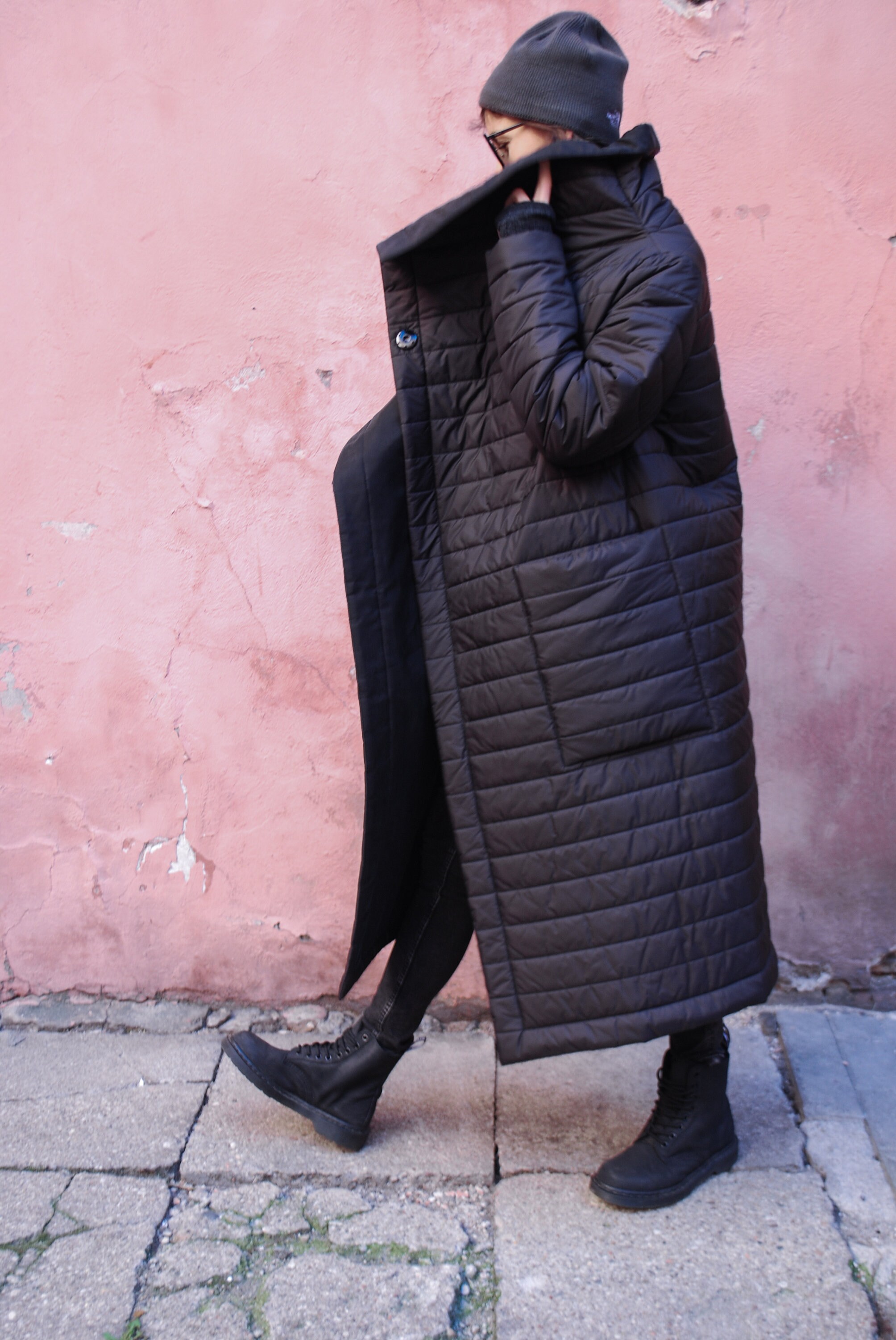 ジャケット・アウター Oversized Maxi-Length Zip Coat Amazon.com: Women Warm Thick Oversize Maxi-Long Puffer