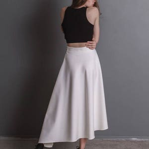 Wedding skirt / Bridal skirt / Bridal separates / Skirt / Midi skirt / Maxi skirt / White skirt / Wedding gown / Asymmetrical skirt image 3