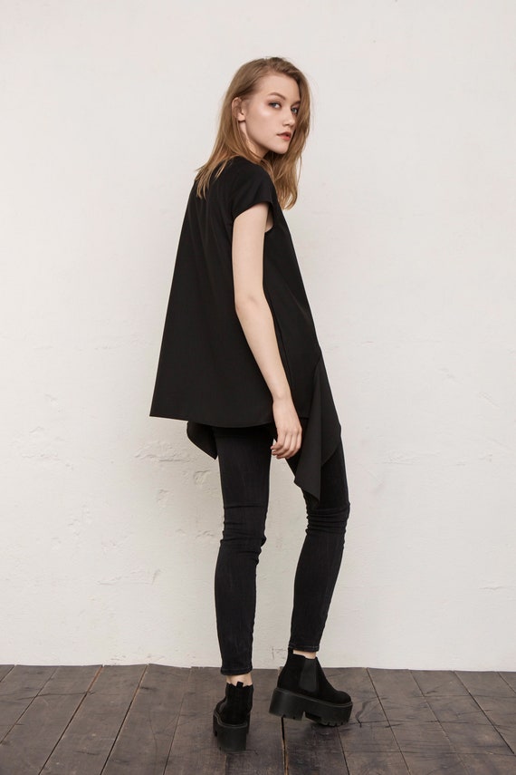 Blusa negra de fiesta sale