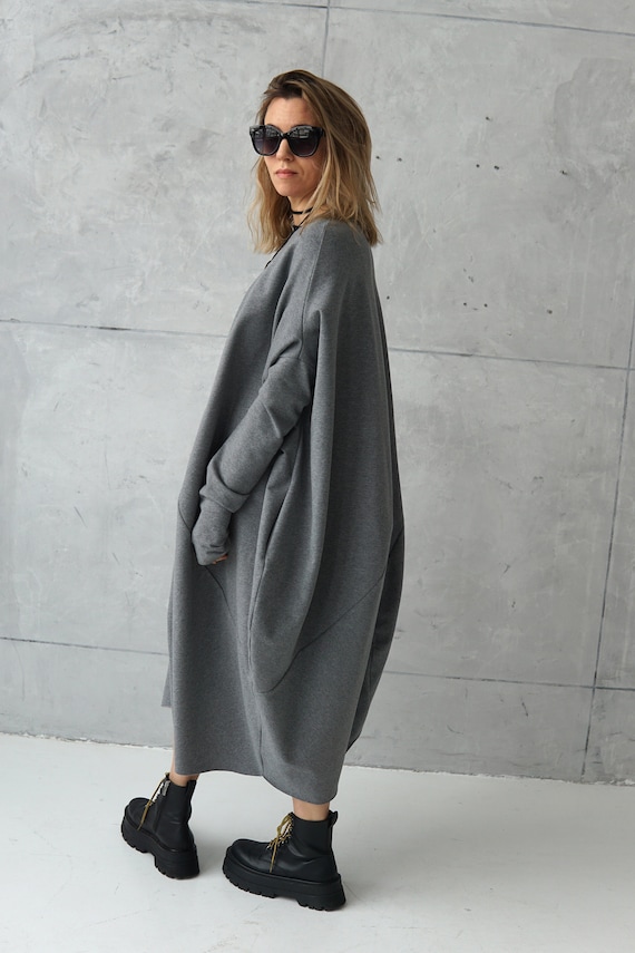 Gray sweatshirt hotsell dress
