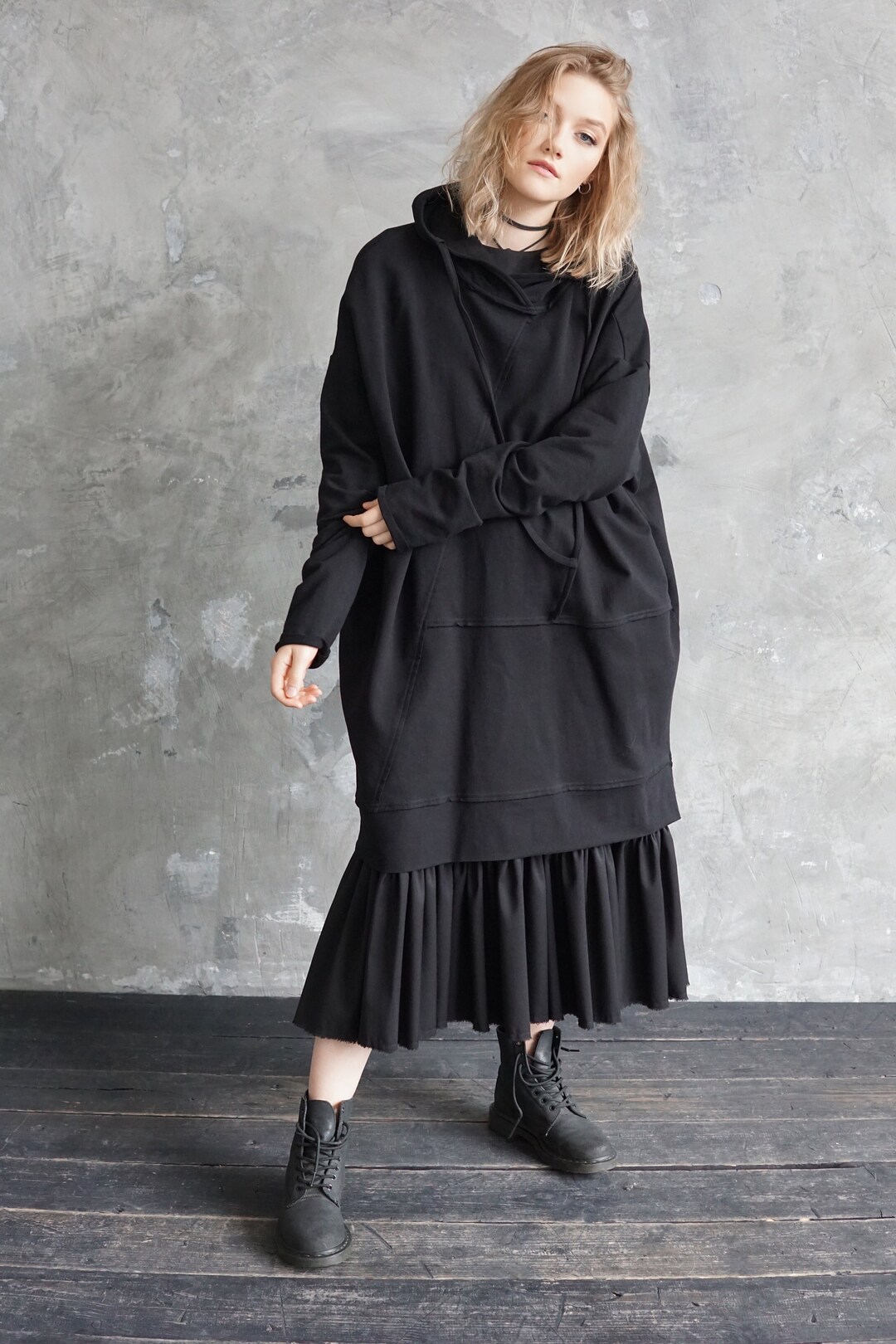 トップス DAN Wool Oversized Sweat M BLACK A12447_0BNBD_9XX_E.jpg