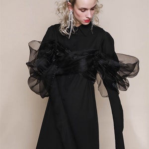 Black wedding dress | Gothic wedding dress | Avantgarde dress | Infinity dress