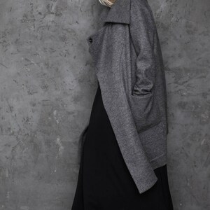 Wool coat / Long coat / Winter coat / Wool cardigan / Wool fabric / Cardigan / Jacket / Wool sweater / Oversized sweater / Plus size image 3